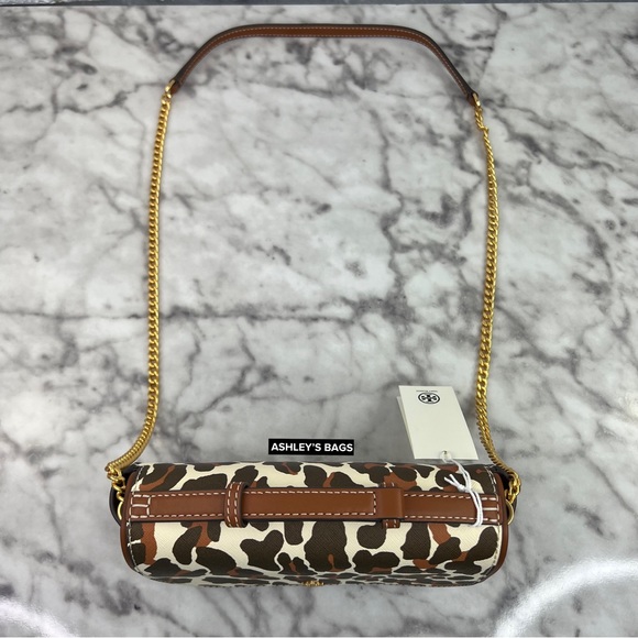 Tory Burch Emerson Printed Top Handle Crossbody In Leopard Print - Picture 8 of 13